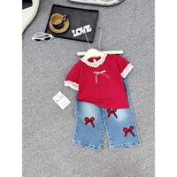 sét quần jeans xuông cho bé(sản phẩm chỉ bán trên live)