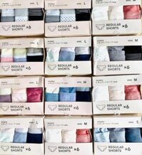 Set quần lót GU set 6  - size M