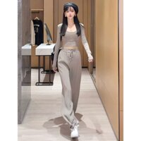 SÉT QUẦN LƯNG THUN ỐNG RỘNG ÁO DÀI TAY ĐI CHƠI, SÉT ĐI DẠO PHỐ, ĐI DU LỊCH ĐẸP
