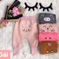 Set quần nỉ bông mông thú bé gái