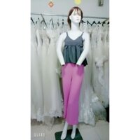 Set quần tây ống rộng và áo croptop
