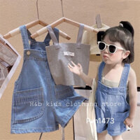 set quần yếm bò