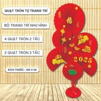 set quạt đứng QD Quạt Giấy cao cấp