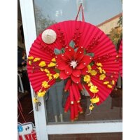 Sét quạt trang trí Tết decor tết hót (kèm keo nến)