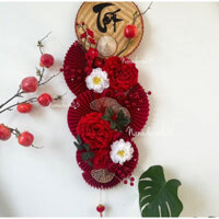 Sét quạt trang trí tết HT15 ( Shop gưie phụ kiện đầy đủ như hình ).