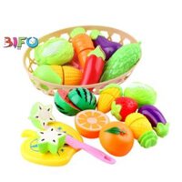 Set rau củ nhựa đồ chơi nấu ăn cắt rau củ trái cây cho bé thỏa sức đam mê nấu ăn