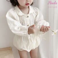 Set ren thêu dễ thương cho bé gái BF51 Hinata