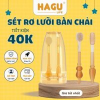 Sét Rơ Lưỡi Bàn Chải SiliconGIÁ SỐCFREE SHIP Cho Bé 0_18 THÁNG "