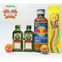 Set rượu 2 JAGERMEIFTER pha chế cùng Redbull thái nắp xanh