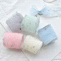 Set ruy băng voan ánh sao