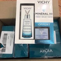 Set Serum Vichy Mineral 89 Tặng Kem Dưỡng Aqualia Thermal 15ml