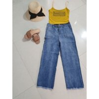 Set siêu phẩm quần jean, áo 2 dây