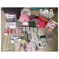 Set số 5 đồ học nail mix dụng cụ làm móng chính hãng từ cơ bản đến nâng cao, combo bộ dụng cụ làm nail .