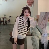 Sét Sơ Mi Kèm Gile Len Cực Xinh M0905- Lolla_Fashion