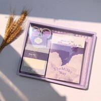 Set Sổ Quà Tặng Thiết Kế Vintage Nhiều Màu Sắc | Vintage Notebook Set Bao Gồm Washi Tape Sticker|Everything Staionery