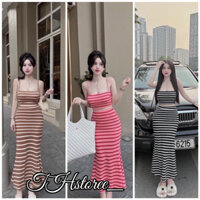 SET SỌC ÁO DÂY KÈM CHÂN VÁY ĐUÔI CÁ SIÊU XINH