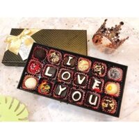 Set Socola Nguyên Chất Mix Truffle chữ I Love You