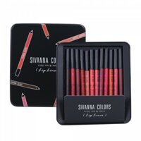 Set son bút chì 12 cây SIVANNA COLORS LIP LINER