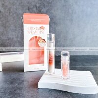 Set son Clio Crytal glam tint : màu 15 Grooming peach opal + clio glam gloss mini Sparkling Coral