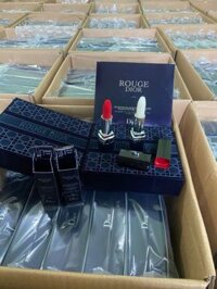 Set son Dior gồm 2 son thỏi full size x 3.5g kèm box nhung gương