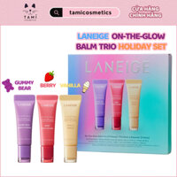 Set Son dưỡng Laneige Lip Glowy Balm On The Glow Balm Trio