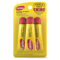 Set son dưỡng môi CARMEX Classic Moisturising Lip Balm pack 3 tuýp 10g