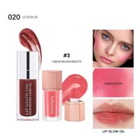 Set Son Dưỡng Môi Ibcccndc Lip Glow Oil 020 6ml+ Phấn Má Hồng Dạng Lỏng 7g
