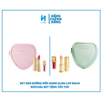 Set Son dưỡng môi Whoo Glow Lip Balm Special Set Tặng Túi Tim