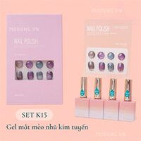 Set sơn gel - 4 màu - mắt mèo - VENDEENI - Mã K15