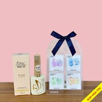 Set sơn gel 4  màu nhũ kim tuyến Miss Gooey số 17 chai 15ml tặng kèm bảng màu