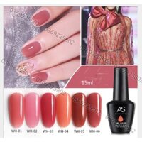 Set sơn gel AS Smokey Red WH 6 màu