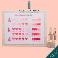 Set sơn gel Barbie Jiao Yan She 25 màu nail - Sơn móng tay tone hồng pastel, hồng đậm trendy cao cấp (kèm bảng màu)