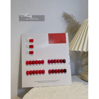 Set sơn gel đỏ 12M MinCy