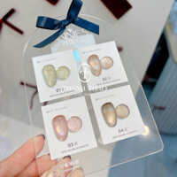 Set sơn gel mắt mèo ánh vàng Annies chai hồng