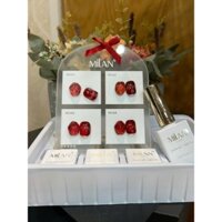 Set sơn gel mắt mèo đỏmilan 4 mầu  màu tặng kèm bảng màu
