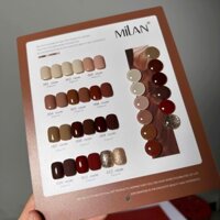 Set sơn gel Milan 12 màu Tone Nâu, tone pastel [tặng bảng màu]