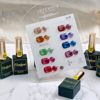 Set sơn gel nhũ mắt mèo 9 màu vendeeni A55