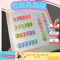 Set Sơn Gel Pastel 12 Màu MILAN, Sơn Móng Tay Nail  Thạch Hồng Nâu, Set Sơn Thạch Tặng Kèm Bảng Màu CHANH NAIL