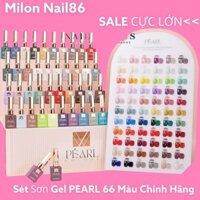 Sét sơn gel PEARL 66 màu chính hãng - Bộ sơn móng tay 66 màu cực đẹp và mướt( Tặng kèm bảng+base top)
