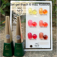 Set Sơn Gel Thạch 6 Màu(tặng kèm bảng màu)