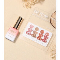 Sét sơn gel thạch nhũ Milan, sét thạch nhũ 4màu ( tặng bảng màu)