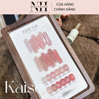 Set sơn gel thạch nhũ tông hồng nude Kaise 12 màu Bling Bling