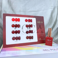 Set sơn gel tone đỏ milan 8 màu - Sơn móng tay làm nail - CoCa Nail