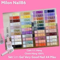 Sét sơn gel Very Good Nail 44 màu chính hãng - Sét sơn móng tay 44 màu cực đẹp sang chảnh( Tặng kèm bảng+base top)
