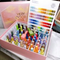 Set sơn gel Very Good Nail 60 màu - Bộ sơn gel tone màu Hàn Quốc (tặng kèm bảng màu mica + base, top) hatrangnails