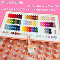 Sét sơn gel Very Good Nail chính hãng 77 màu - Sét sơn làm móng tay 77 màu rất bền ,đẹp( Tặng Bảng + Base Top)