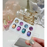 Set sơn mắt mèo 4 màu kèm bảng màu
