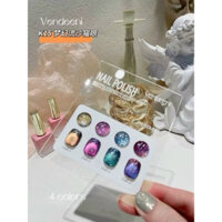 Set sơn Mắt Mèo 9d Vedeeni k15 ,mắt mèo galaxy nail (tặng kèm bảng màu)