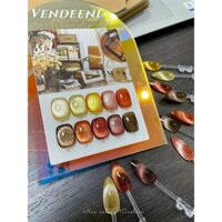 Sét Sơn mắt mèo Vendeeni set 10 chai full box,tặng bảng màu