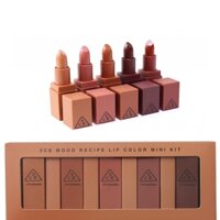 Set son môi 3CE Mood Recipe Lip Color Mini Kit 5 màu của Hàn Quốc